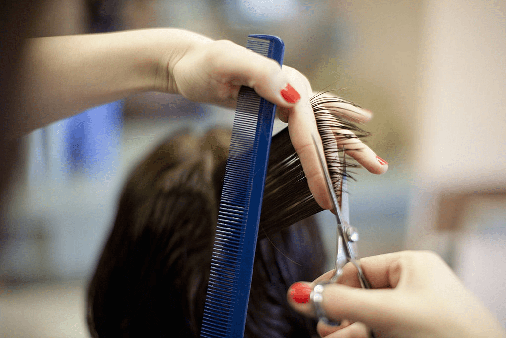 The best way to get rid of split ends is to simply trim them